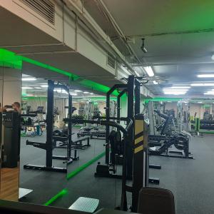 Отделка спортзала зеркальными панелями 